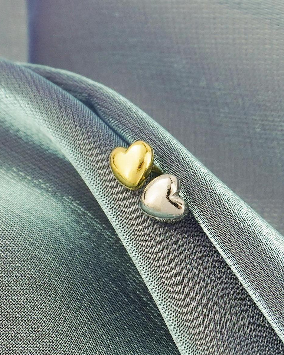 Pair of Tiny Love Heart Stud Earrings in Sterling Silver or 18ct Gold Plated, Sleep-in Ball Screw Back, Dainty Stacking 3/4/5mm Jewelry